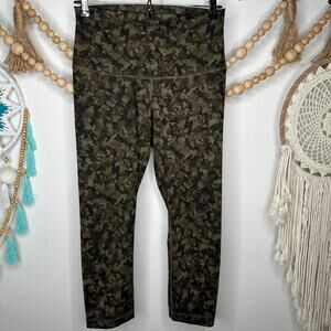 Lululemon Mystical Jungle Hi Waist Fold Over Cropped Leggings